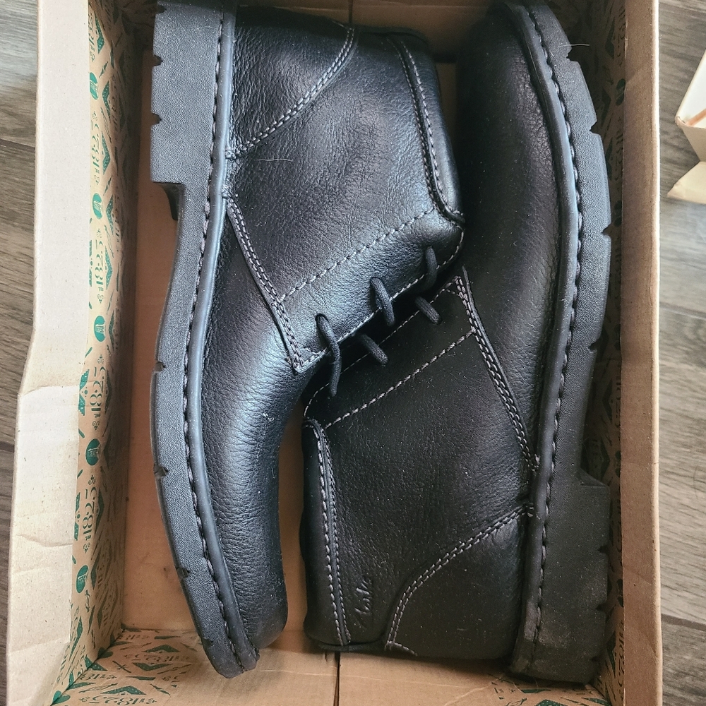 Clarks Black Leather Men's Boots